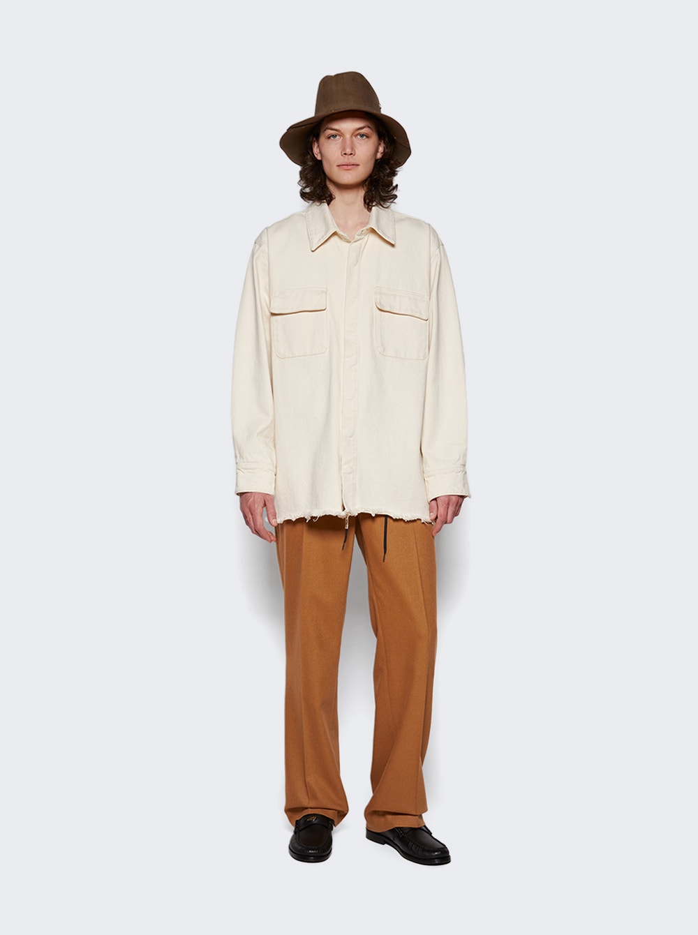 Crow Stitch bucket hat - Brown