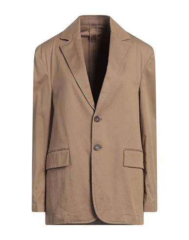 Tod's Woman Blazer Camel Size 4 Cotton, Elastane