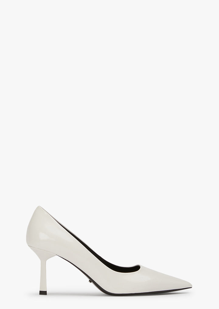 Billy White Hi Shine Heels
