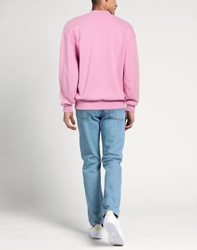 Man Sweatshirt Pink Size M Organic cotton, Recycled cotton