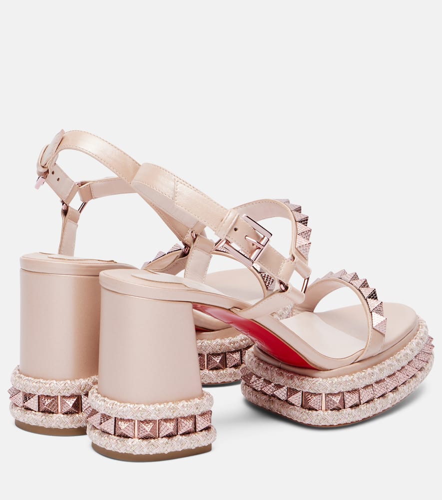 Superaclou 85 leather platform sandals