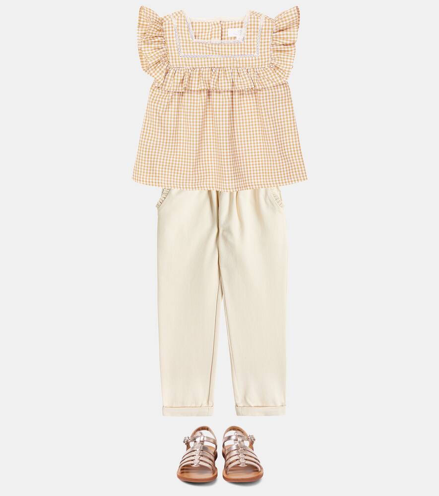 C'era Una Volta Carina checked cotton shirt