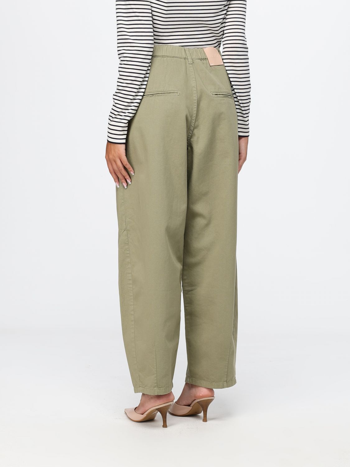 Jeans Woman color Green