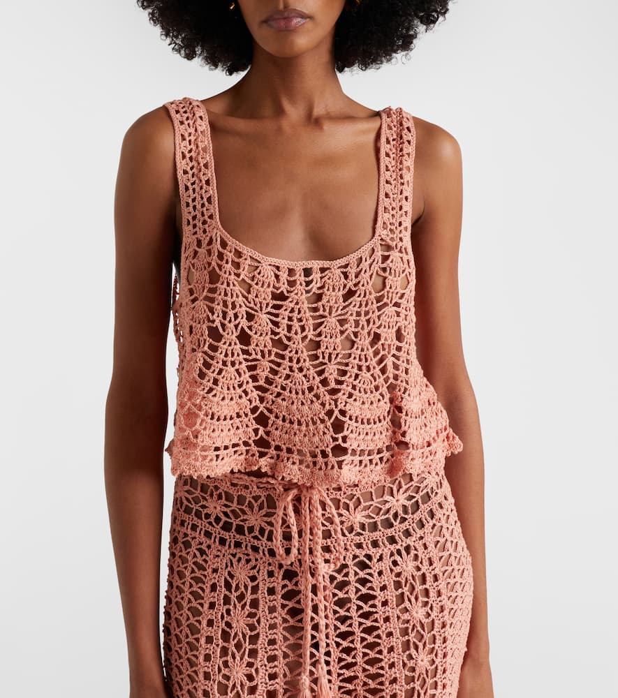 Cotillion crochet cotton crop top