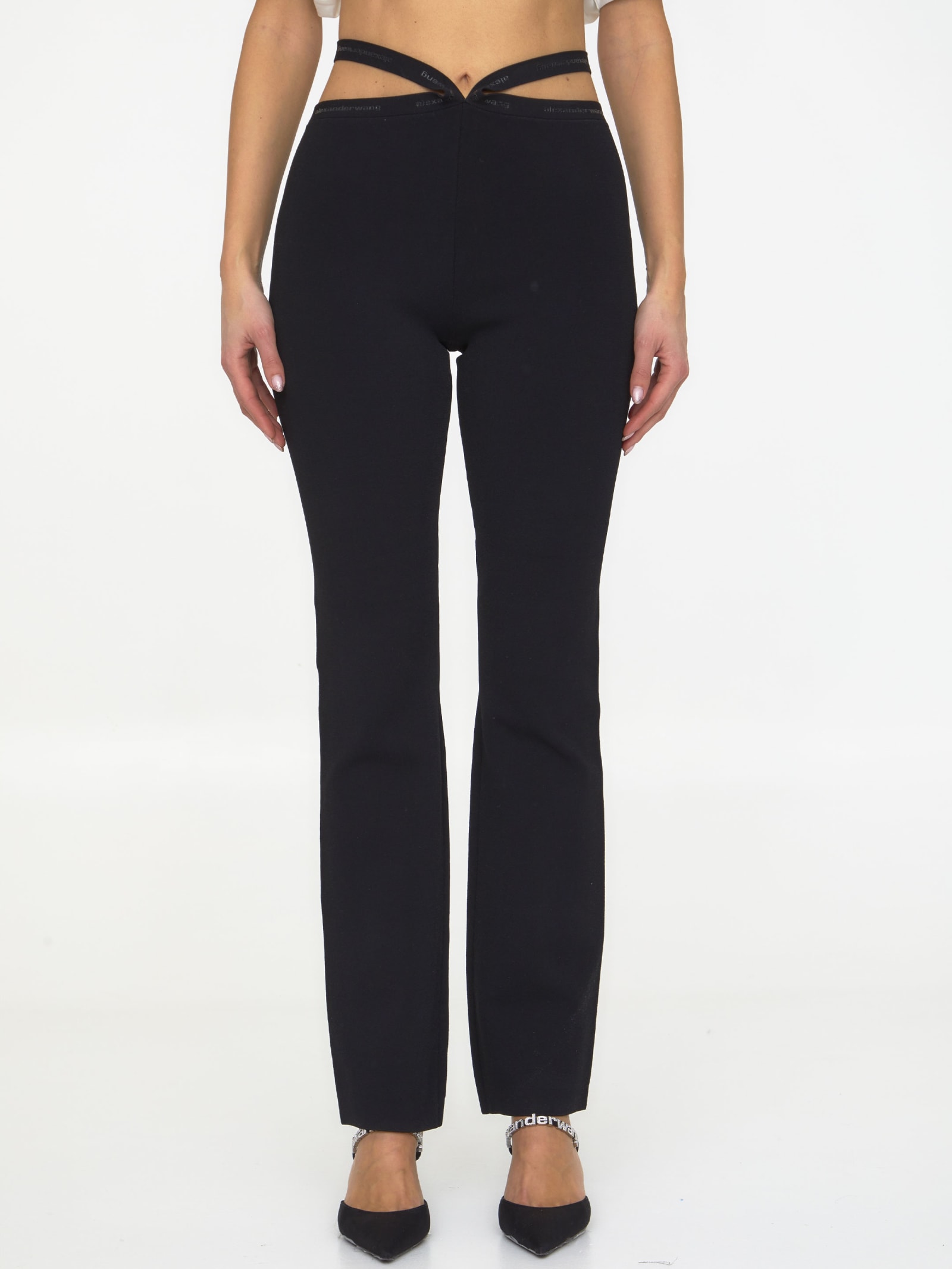Criss-cross Leggings With Logo