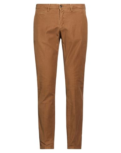 Man Pants Brown Size 34 Cotton, Elastane