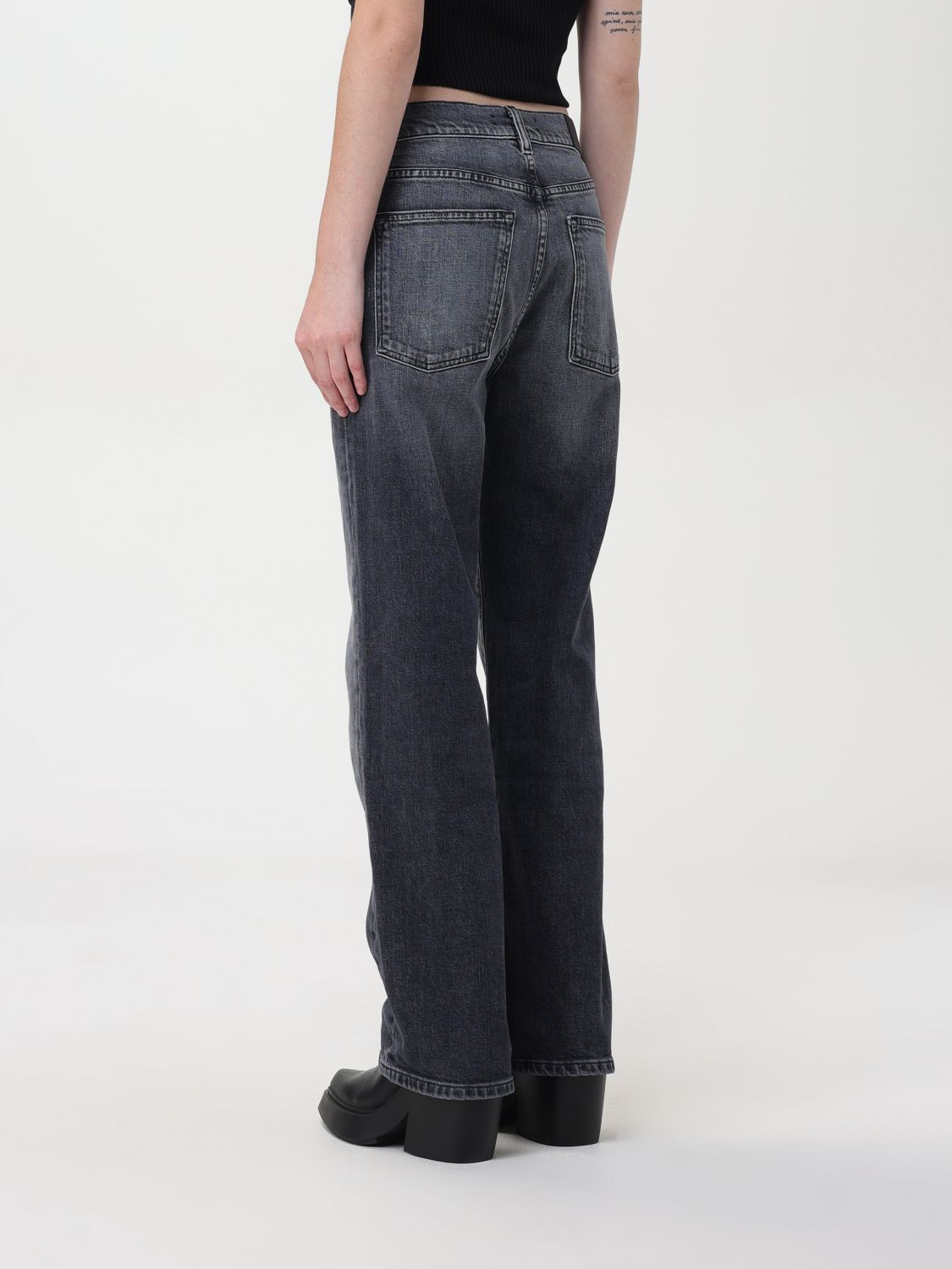 Jeans Woman color Black