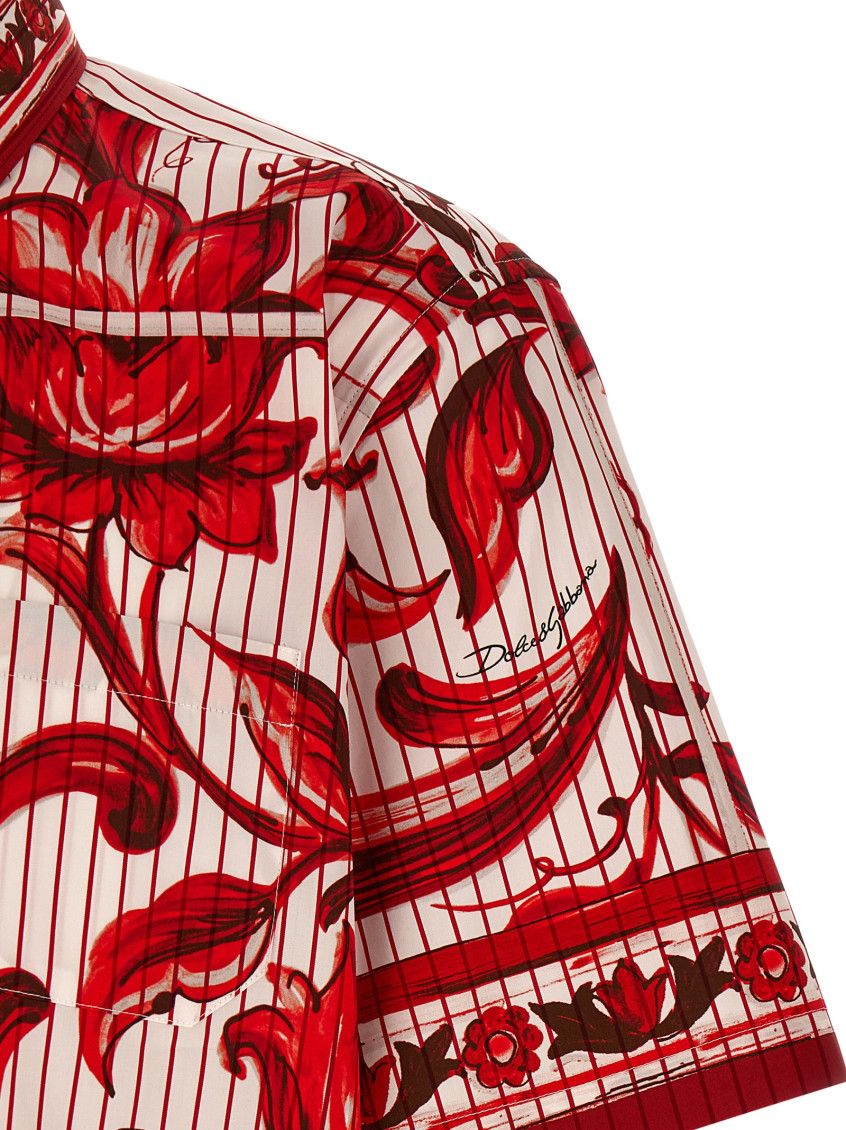 Red Regular Printed Shirt