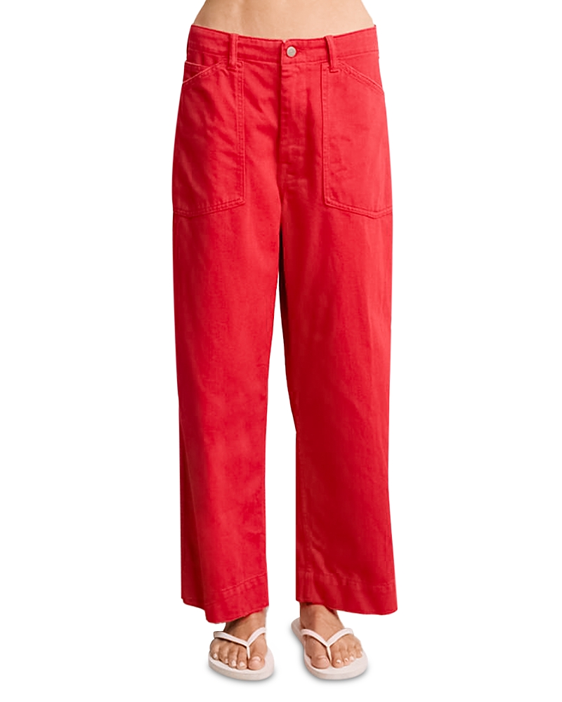 Georgia High Rise Work Jeans in Nantucket Red