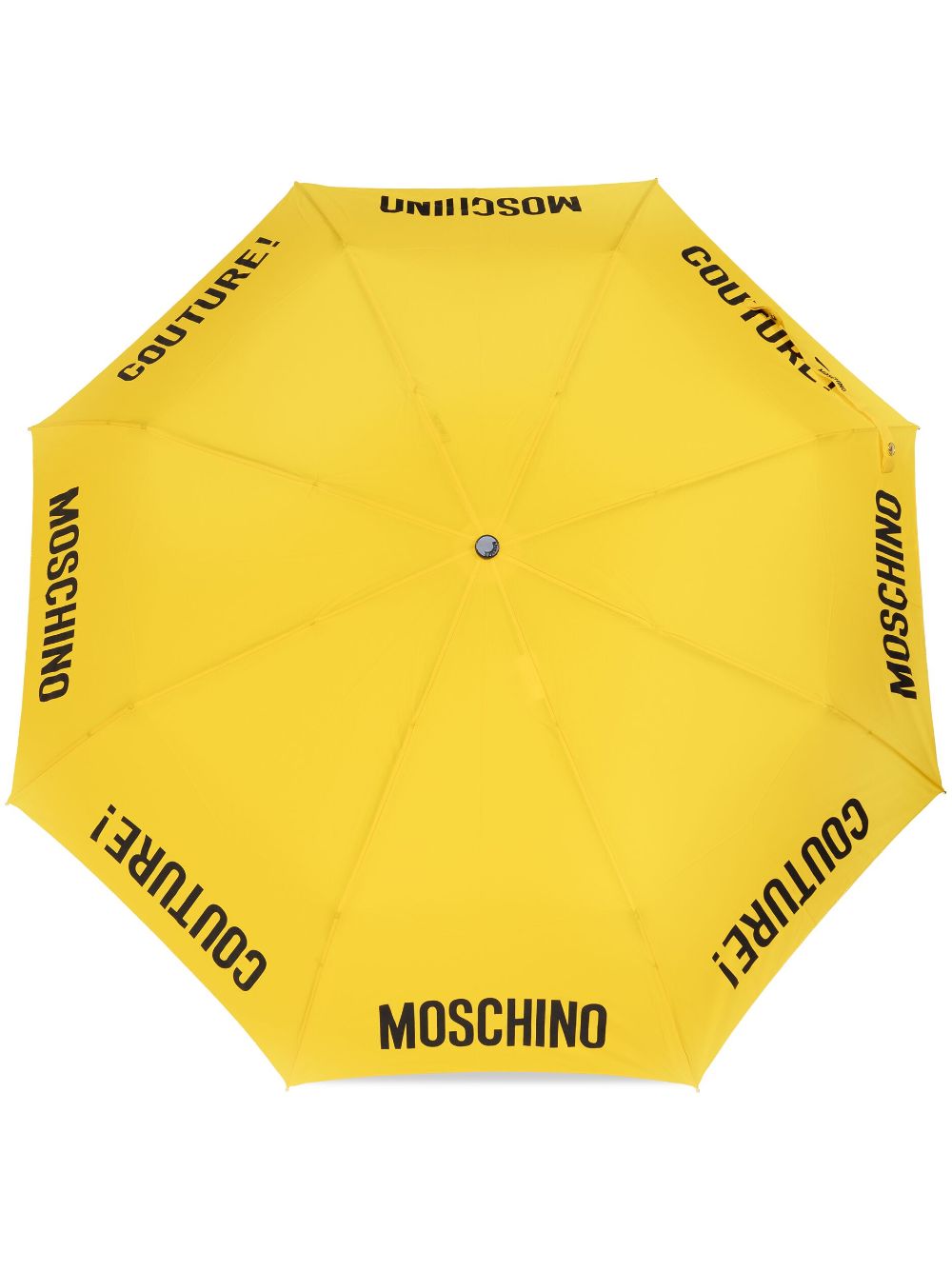 Logo-print umbrella - Yellow