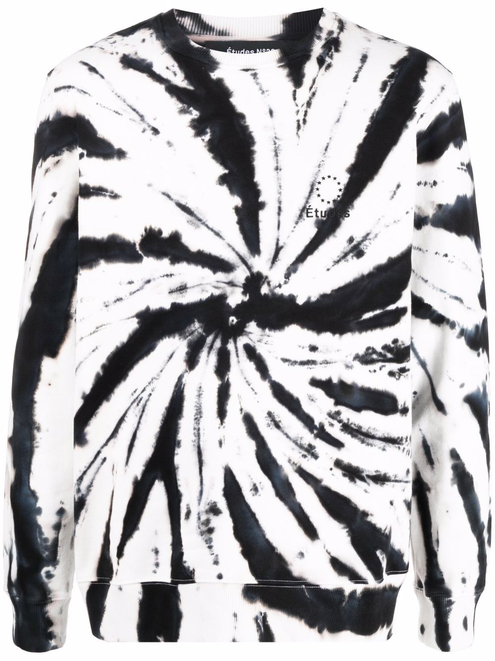 Tie-dye organic-cotton sweatshirt - White
