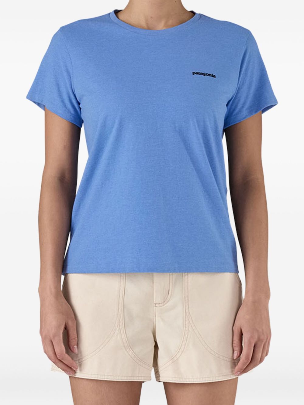 Logo-print T-shirt - Blue