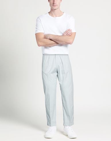 Man Pants Sky blue Size 32 Cotton, Elastane