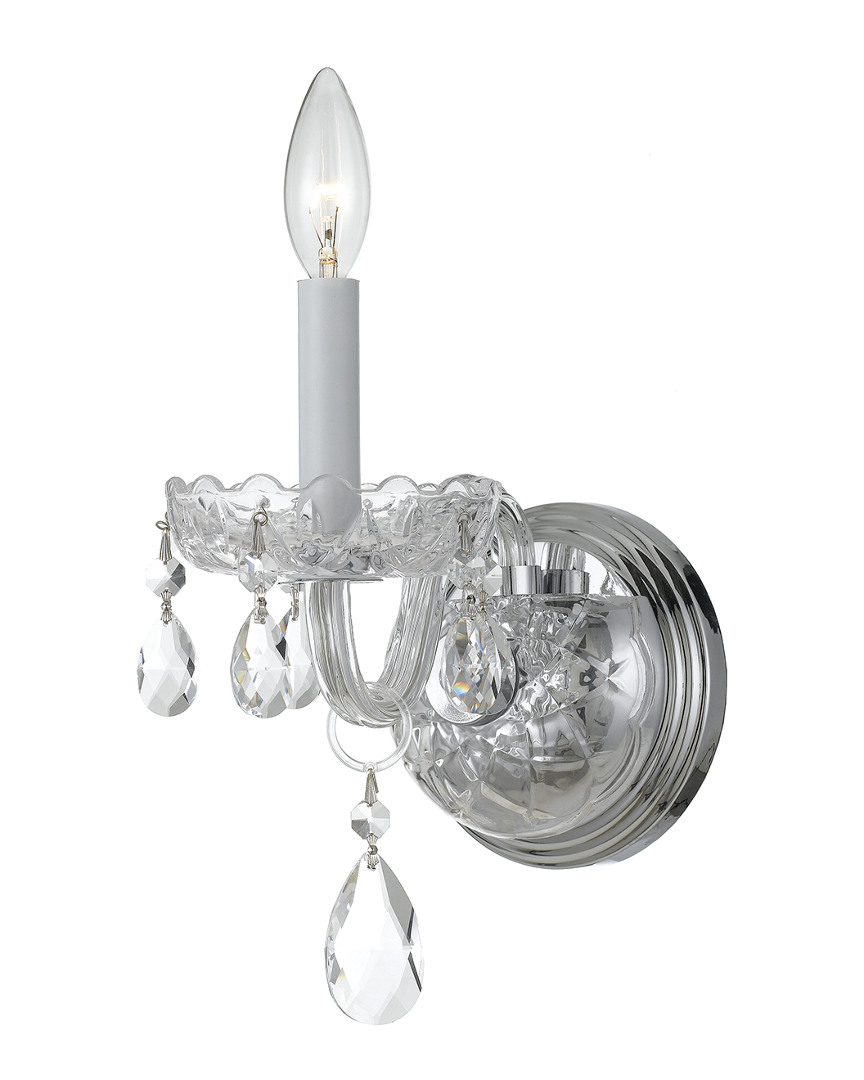 Traditional Crystal 1-Light Spectra Sconce