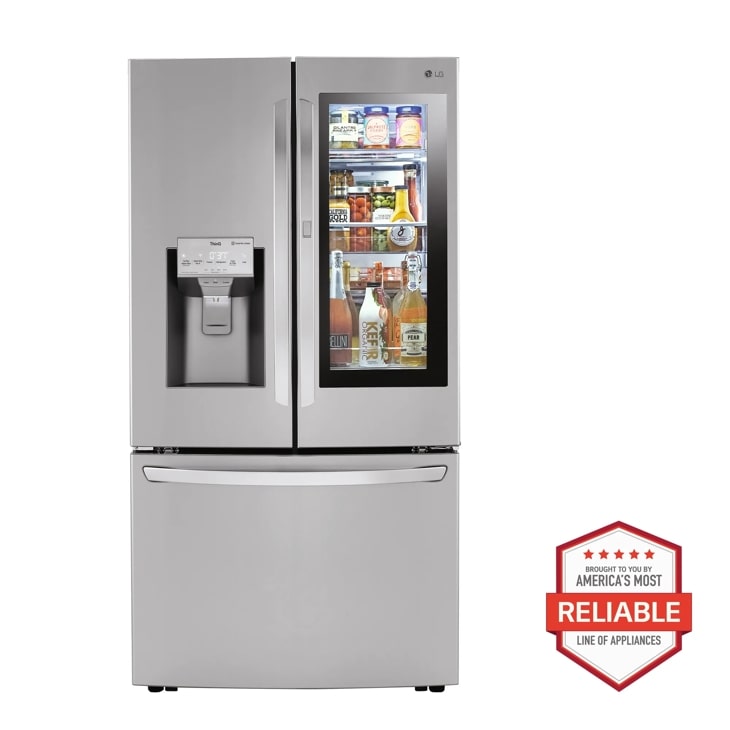 LG Smart InstaView® Door-in-Door® Refrigerator with Craft Ice™, Stainless Steel, . ft