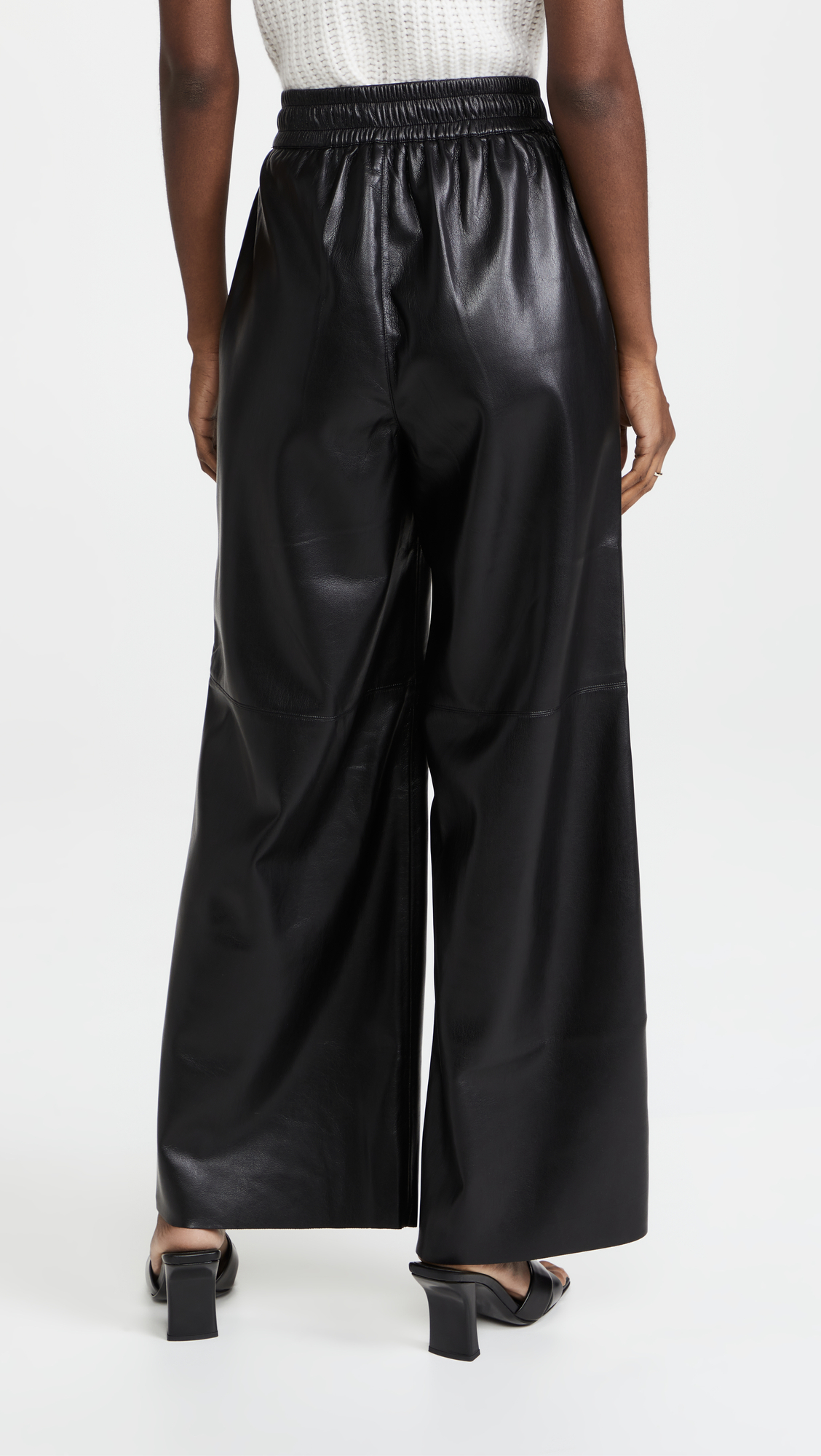 Leather Wide Leg Pants