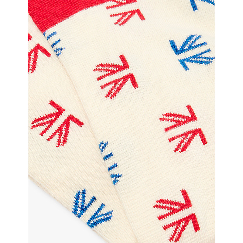 Mens White X Ben Sherman Team Gb Opening Ceremony Stretch-organic-cotton Blend