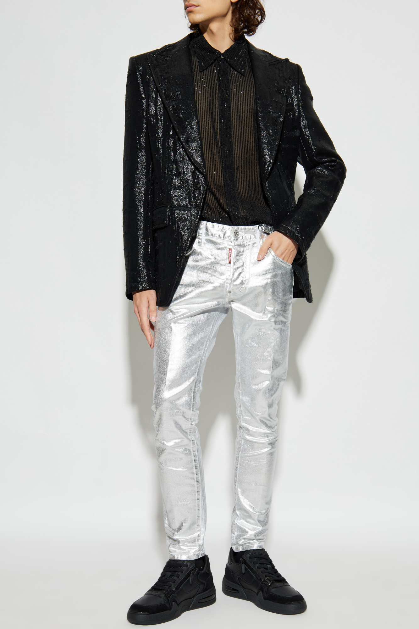 Skater Jeans, Men's, Silver