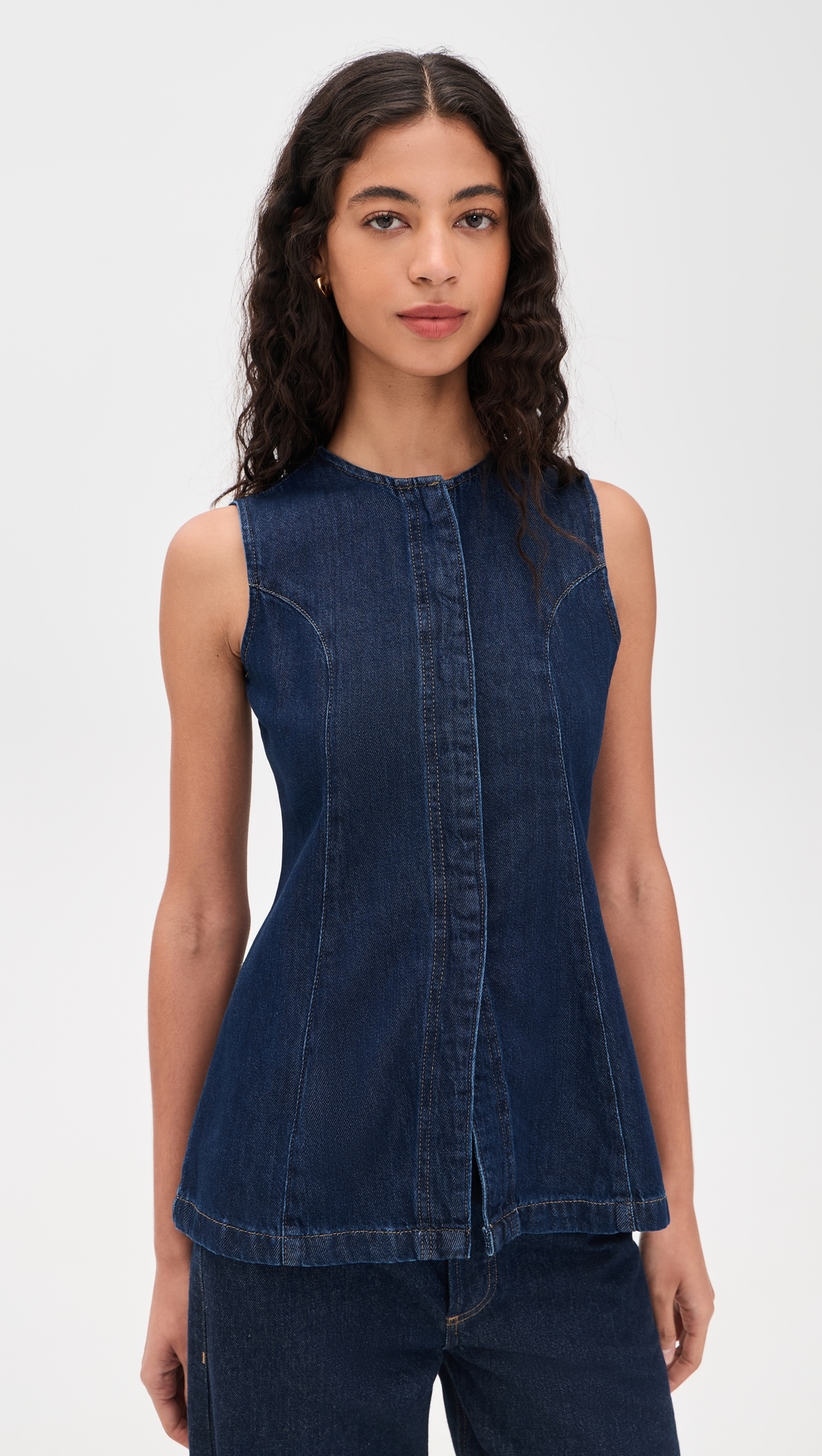 The Seamed Denim Tunic Honor