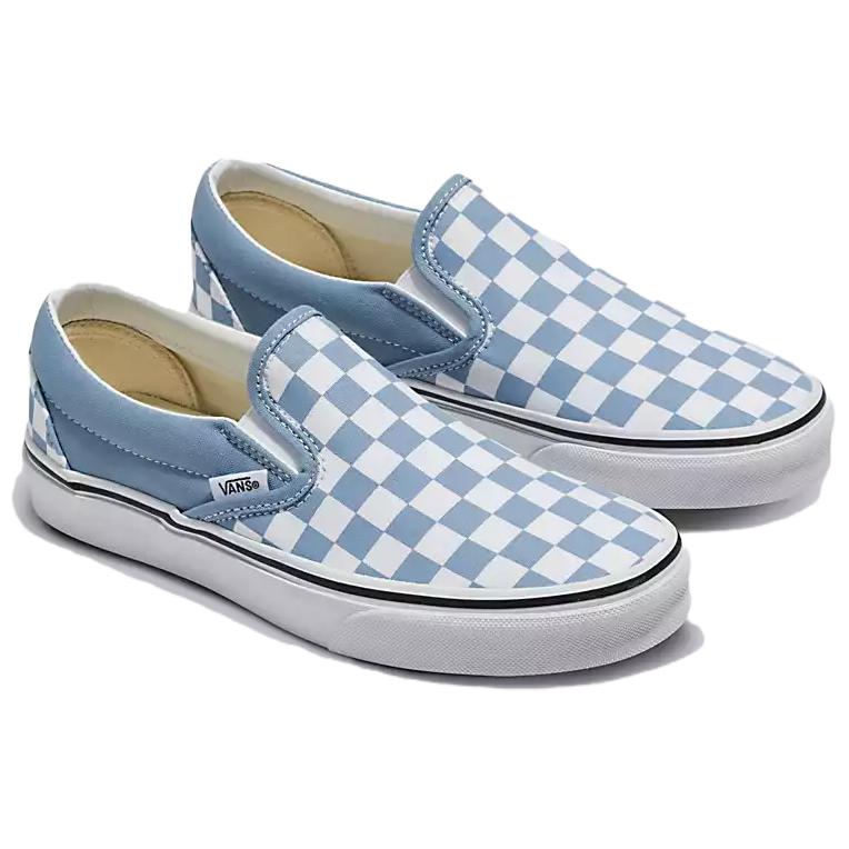 Classic Slip-On 'Color Theory Checkerboard Dusty Blue'