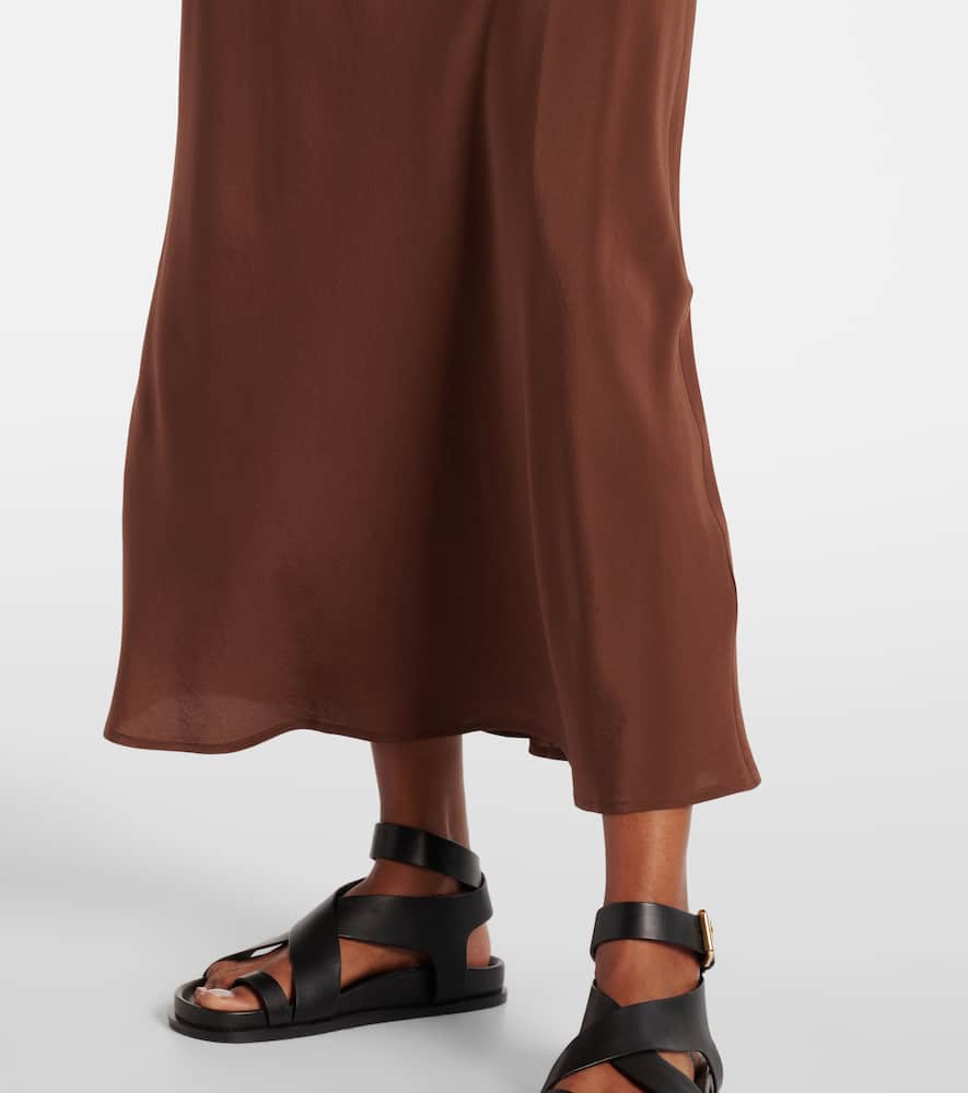 Valencia silk crêpe maxi dress