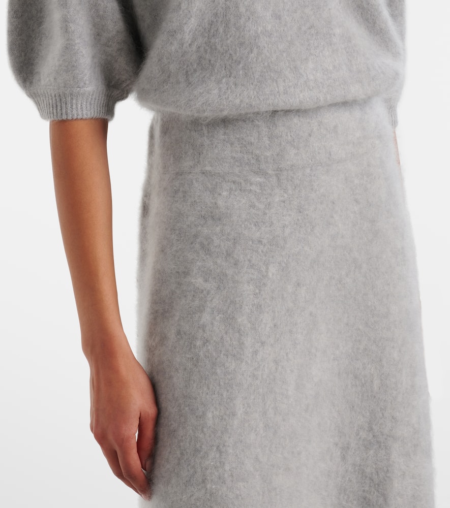 Asta cashmere midi skirt