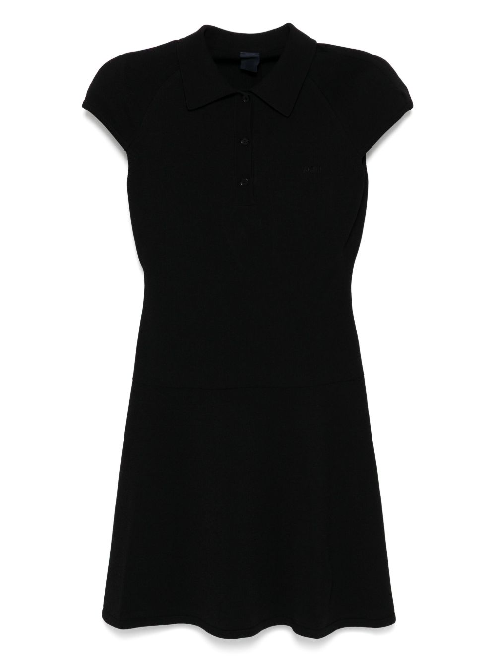 Knitted mini dress - Black
