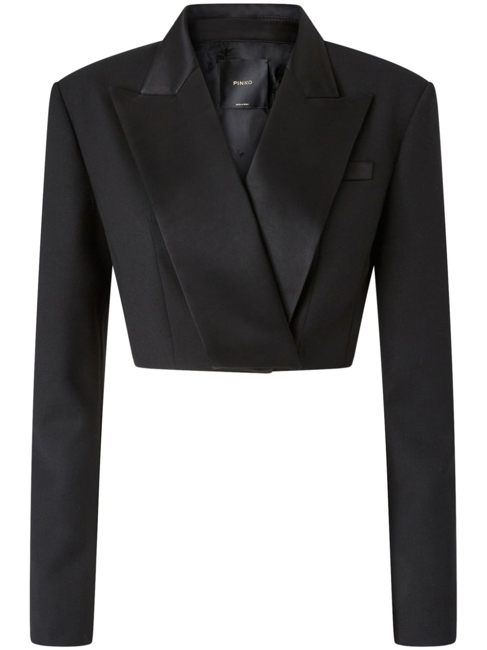 Cropped blazer - Black