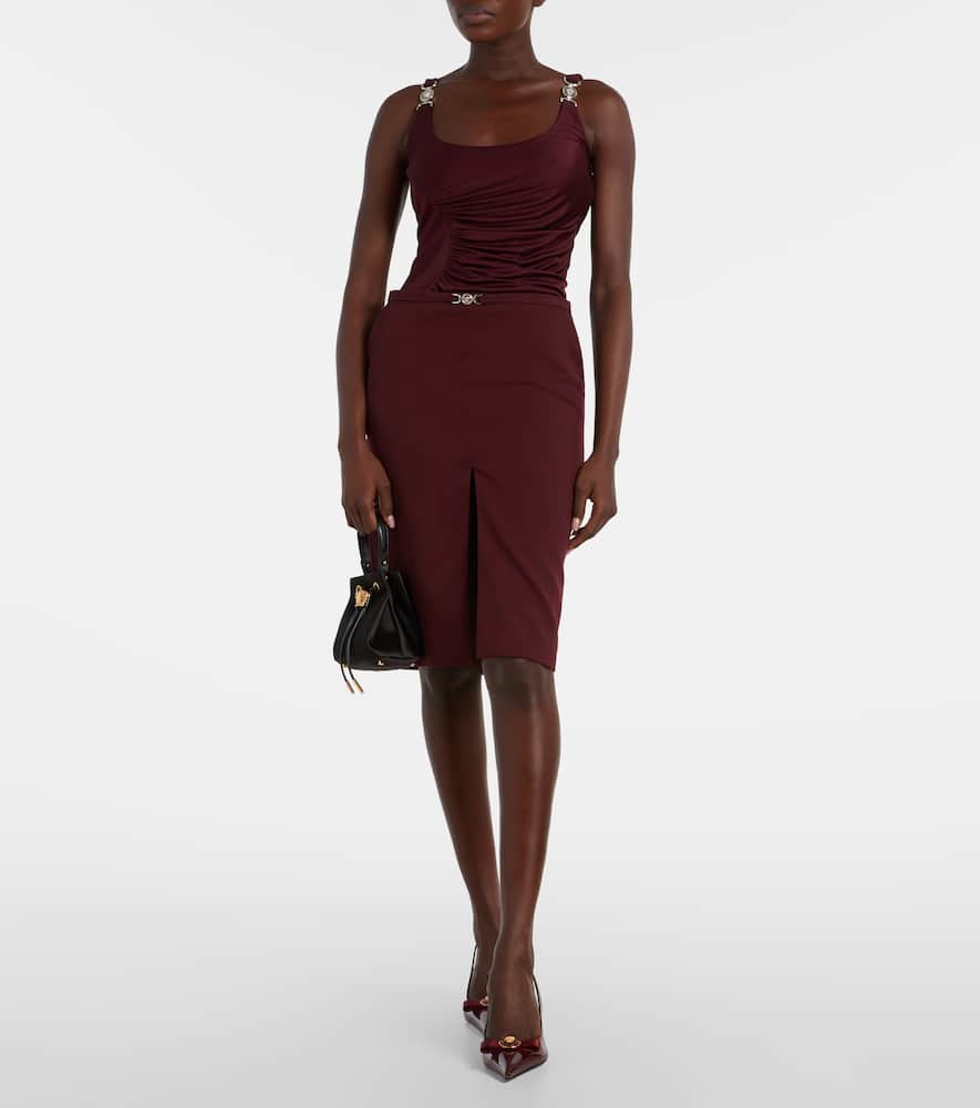 Medusa ruched jersey bodysuit