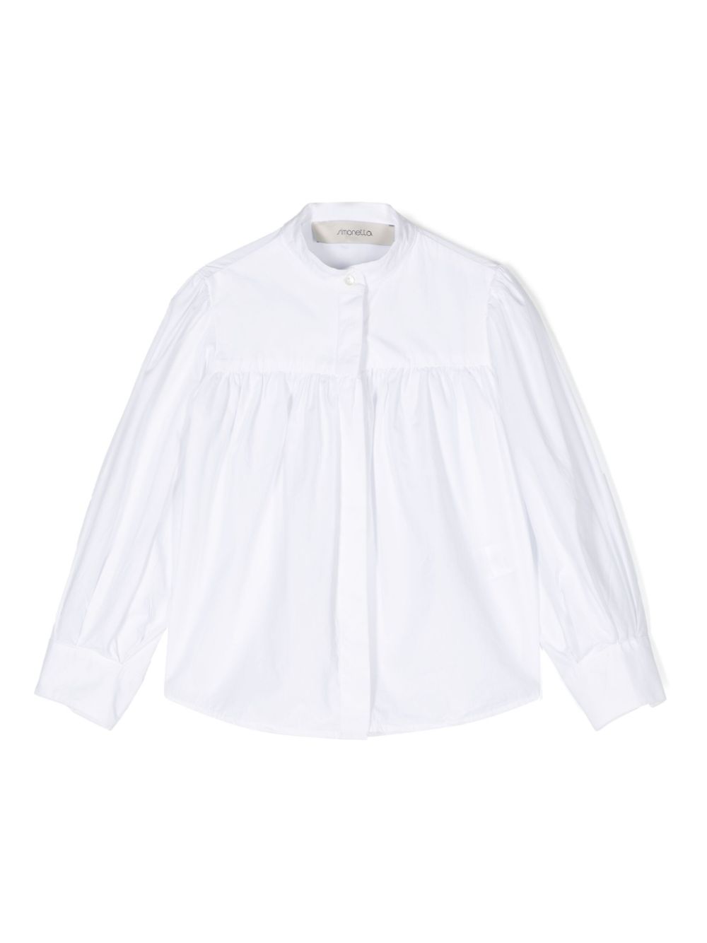 Gathered blouse - White
