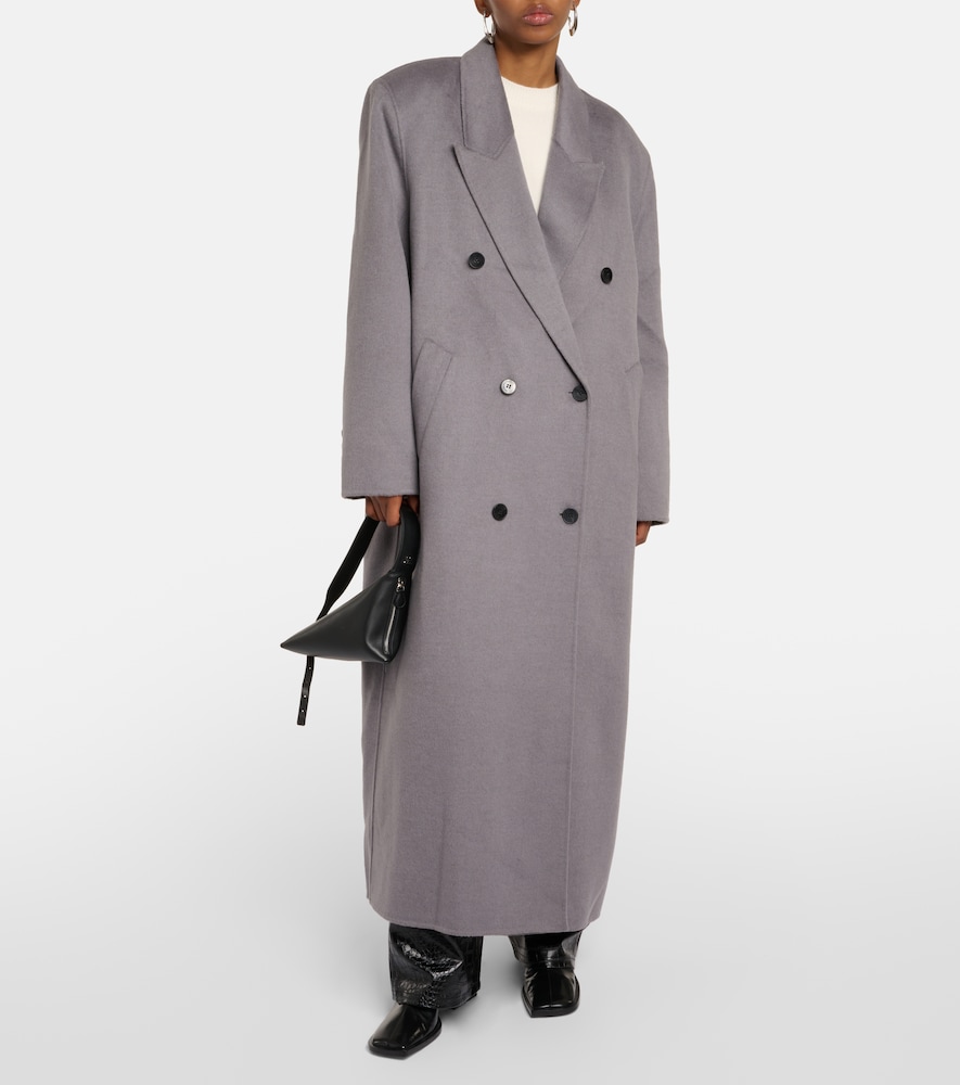 Gaia double-breasted wool-blend coat