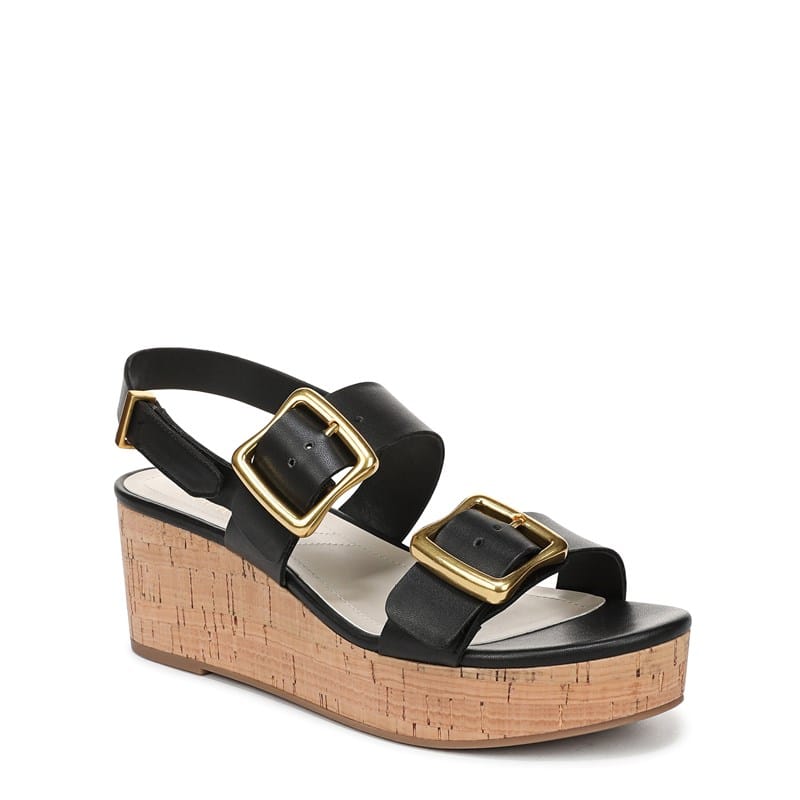 Women's Paizlee Platform Wedge Sandals (Black)