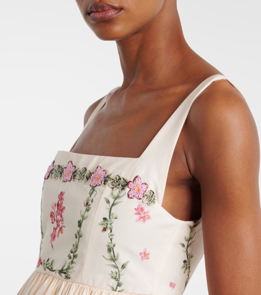 Barbara floral cotton midi dress