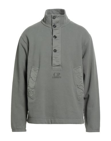 C. p. Company Man Sweatshirt Military green Size 3XL Cotton