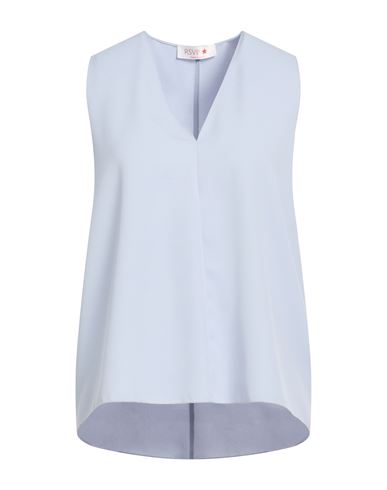 Woman Top Light blue Size 2 Polyester
