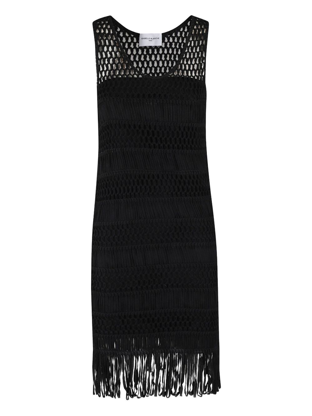 Cotton midi dress - Black