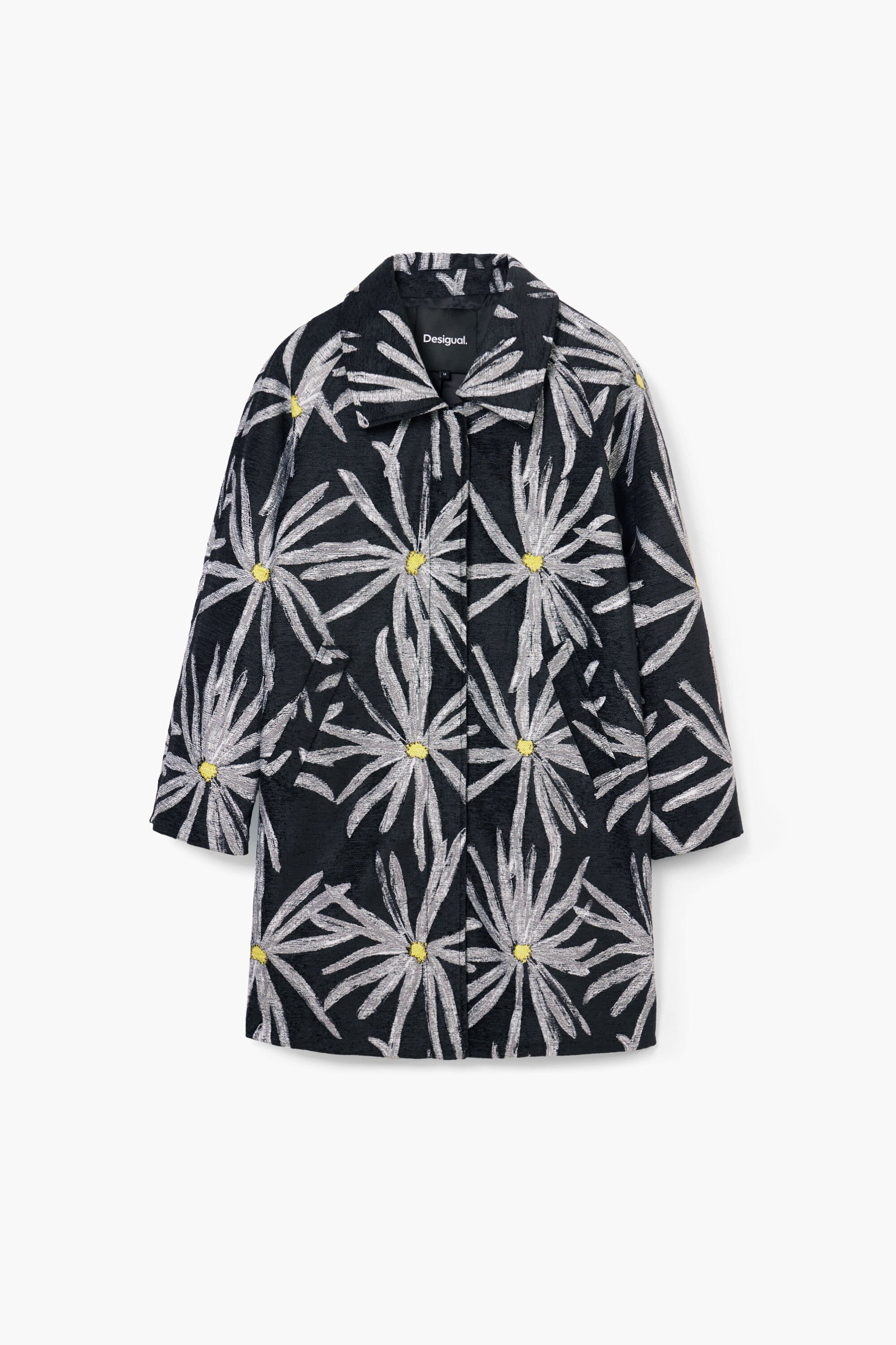Daisy print coat