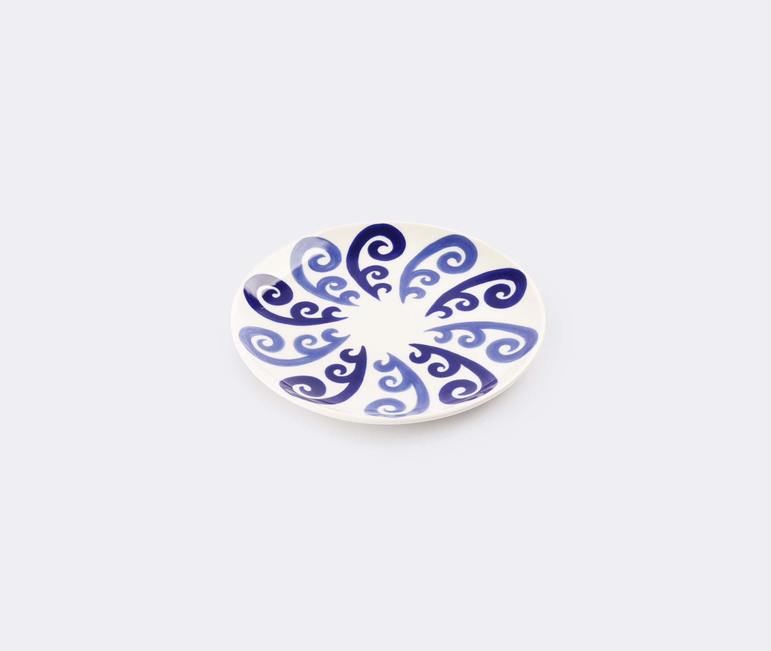 'athenee Peacock' Dessert Plate, Blue