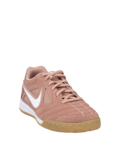 Man Sneakers Light brown Size 4.5 Leather, Textile fibers
