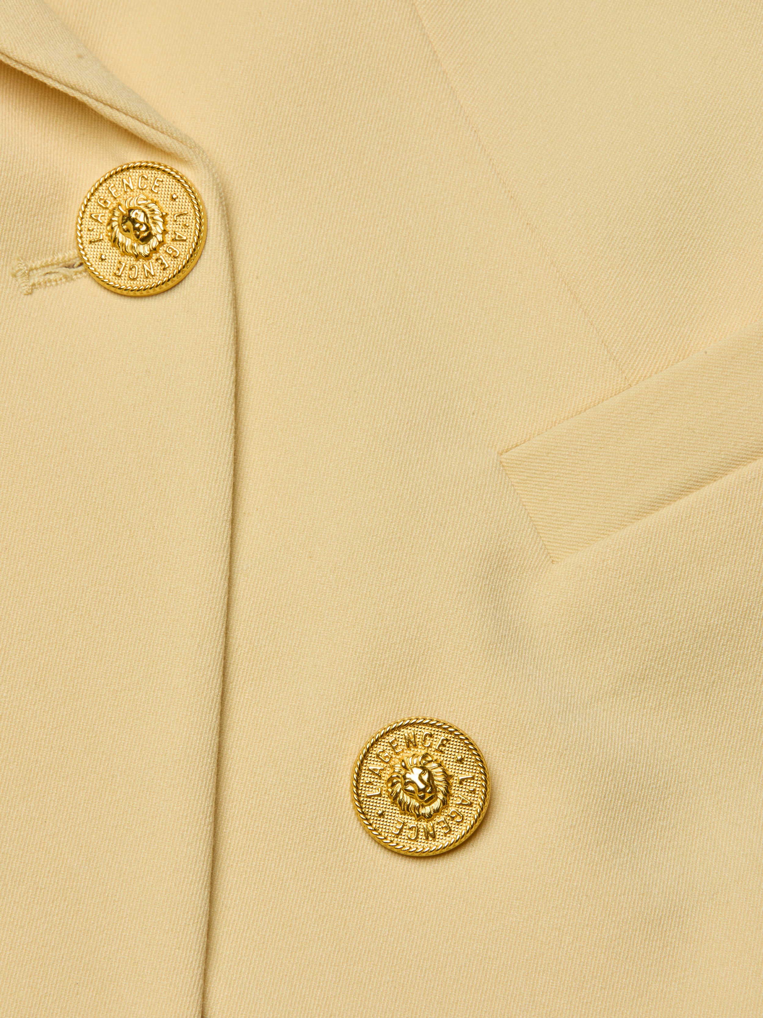Kyomi Double-Breasted Blazer In Lemon Sorbet