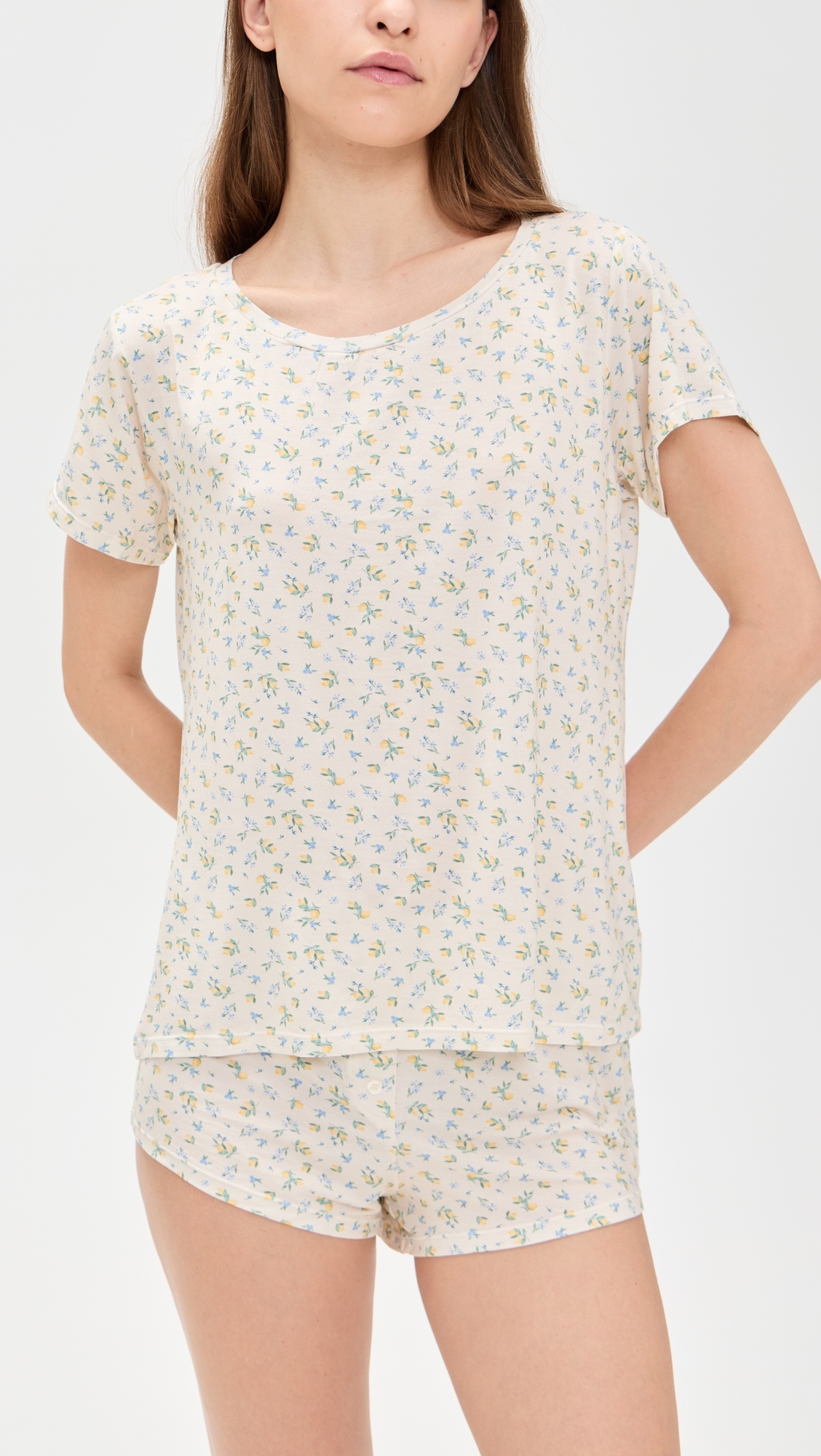 Stripe & Stare T-Shirt and Shorts PJ Set Summer