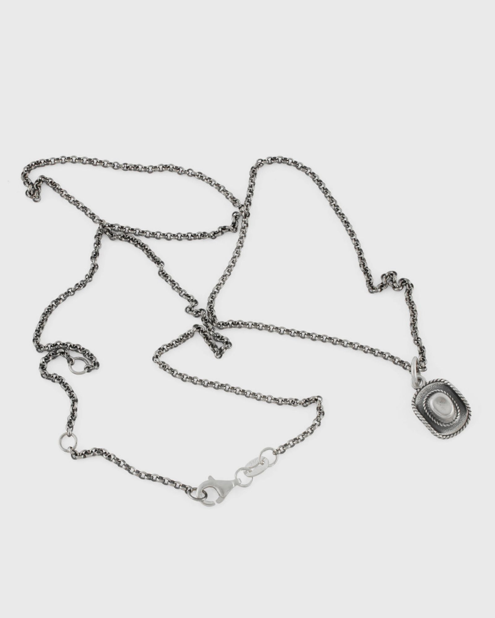 Silver Stetson Necklace silver male Jewellery now available at BSTN
