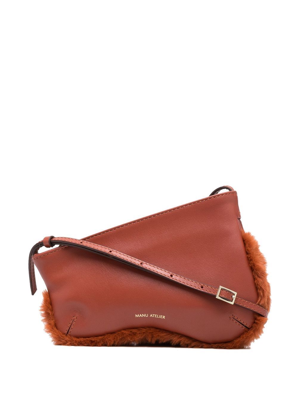Curve zipped tote - Red