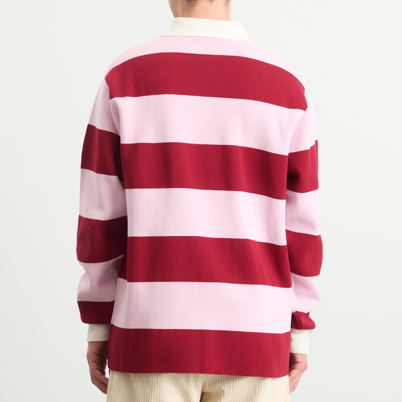 Men's Pink/Burgundy Rugby Polo