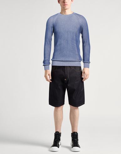 Man Sweater Navy Size 44 Cotton