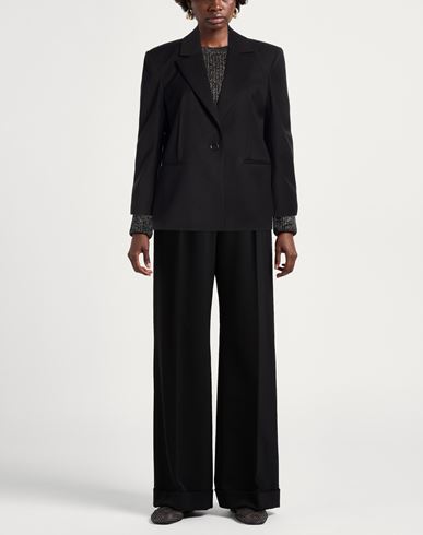 Woman Blazer Black Size 10 Polyester, Viscose, Elastane