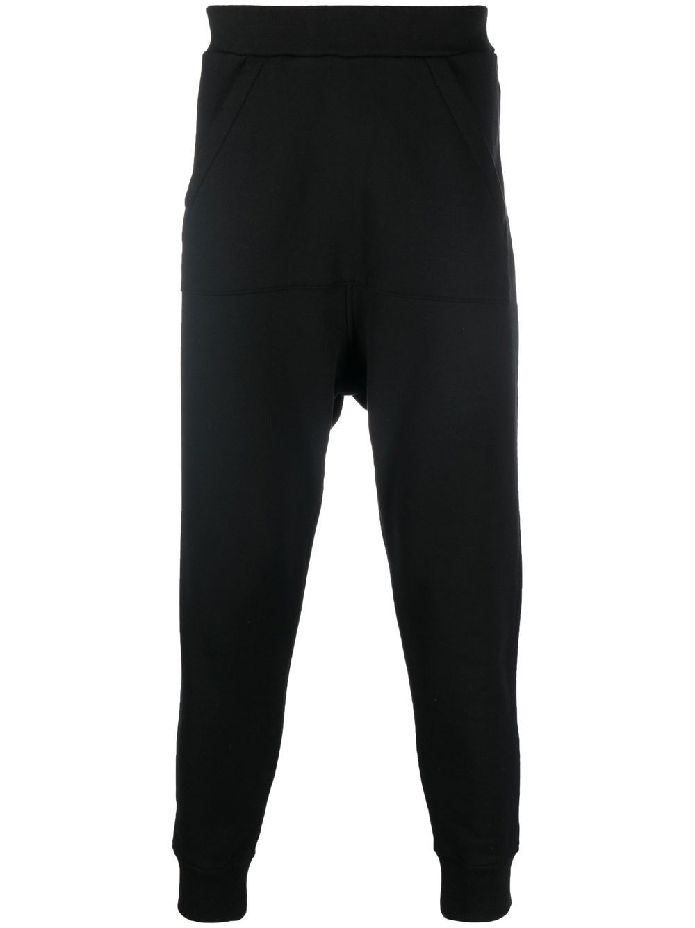 Elasticated track pants - Black