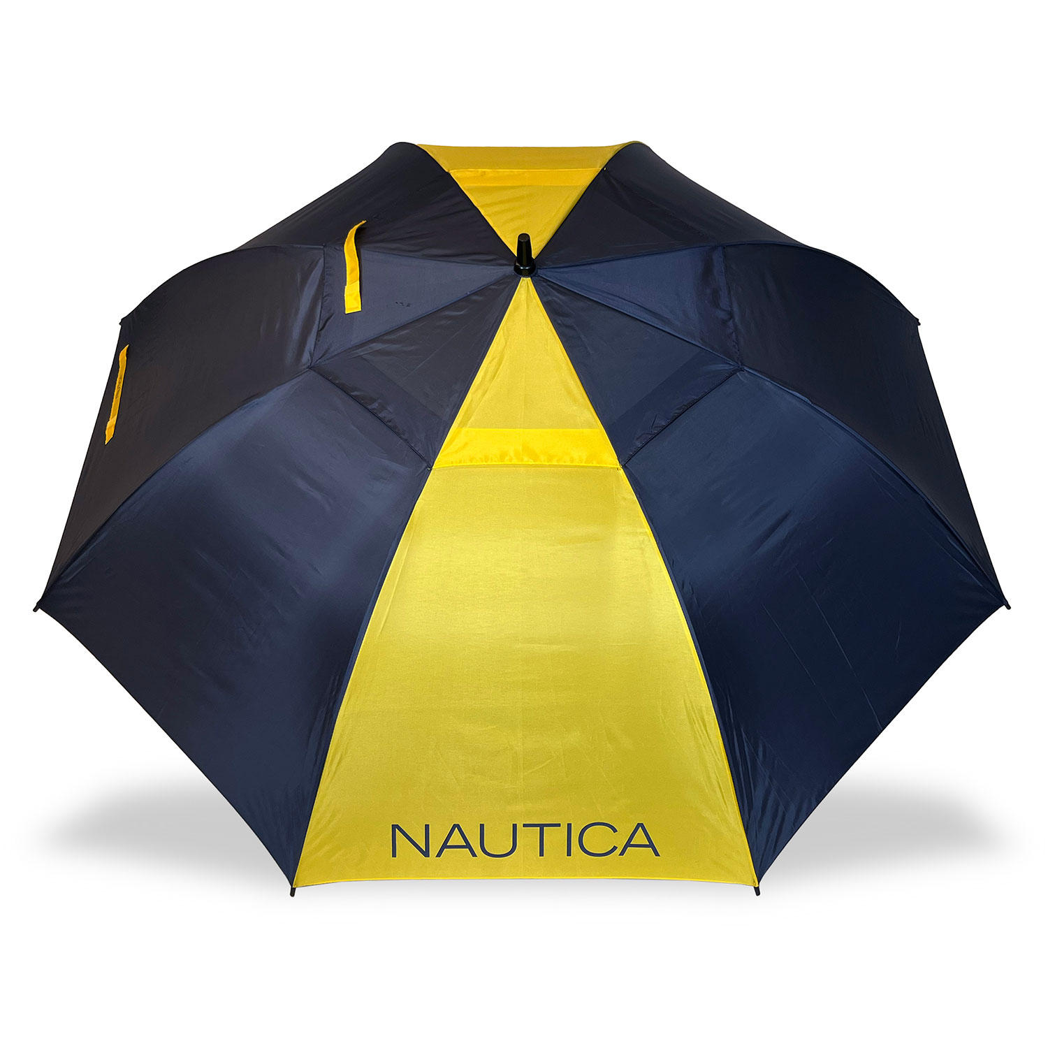 2-Piece Golf Umbrella Set:- Navy/Gold