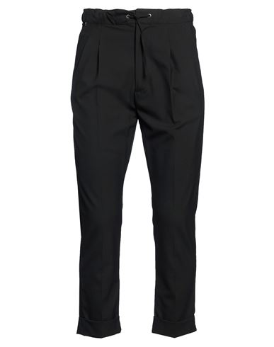 Man Pants Black Size 28 Wool, Viscose, Elastane