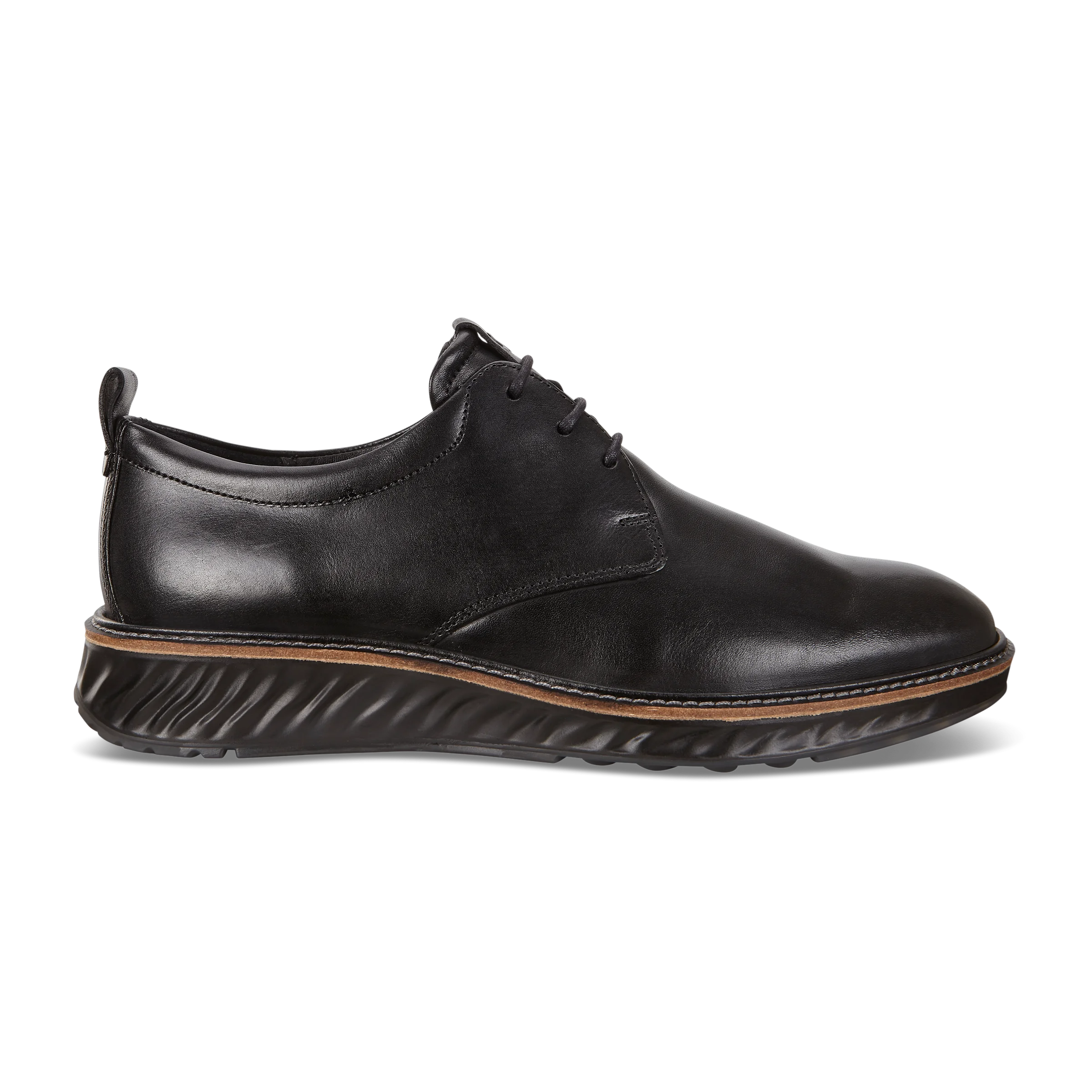ST.1 Hybrid - Men's Leather Derby Shoe - Black